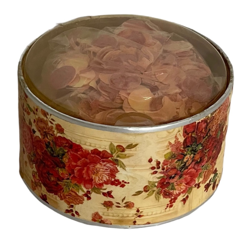 Vintage TRI-COASTAL DESIGN Winter Rose Water Soluble Bath Confetti 1.75 oz.